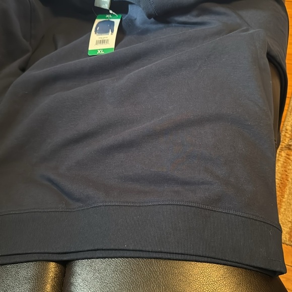 Eddie Bauer Mens Fleece Lined Crew Pullover Sweatshirt (Blue, Size X-Large) NWT - Picture 6 of 8